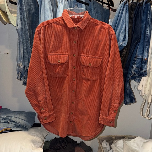 Billabong Tops - Billabong Coral Corduroy Button-Up